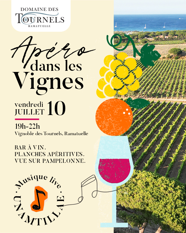 Apéro dans les vignes